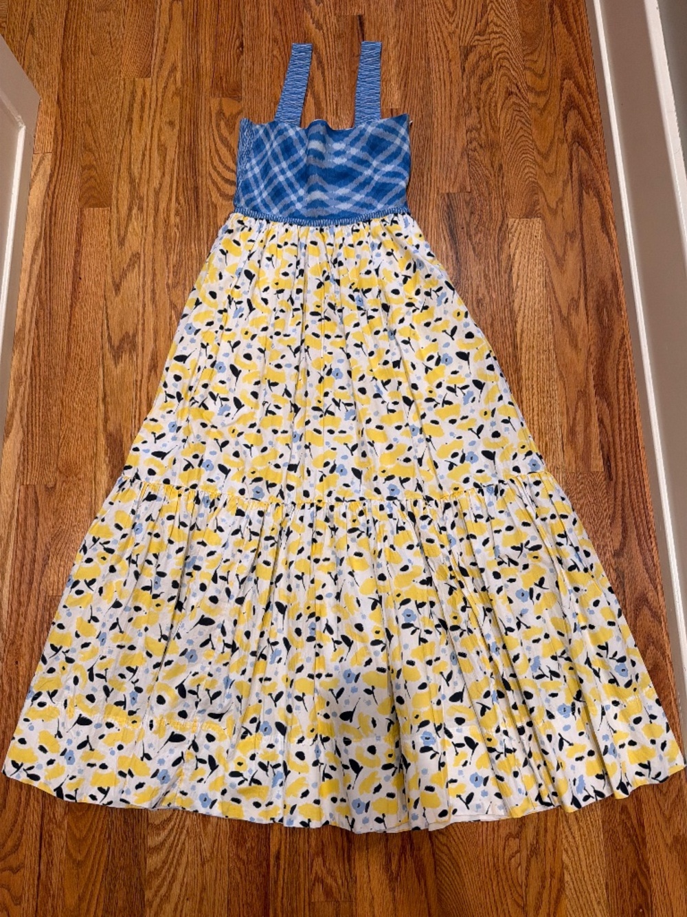 Tanya Taylor Flower Print Maxi Dress